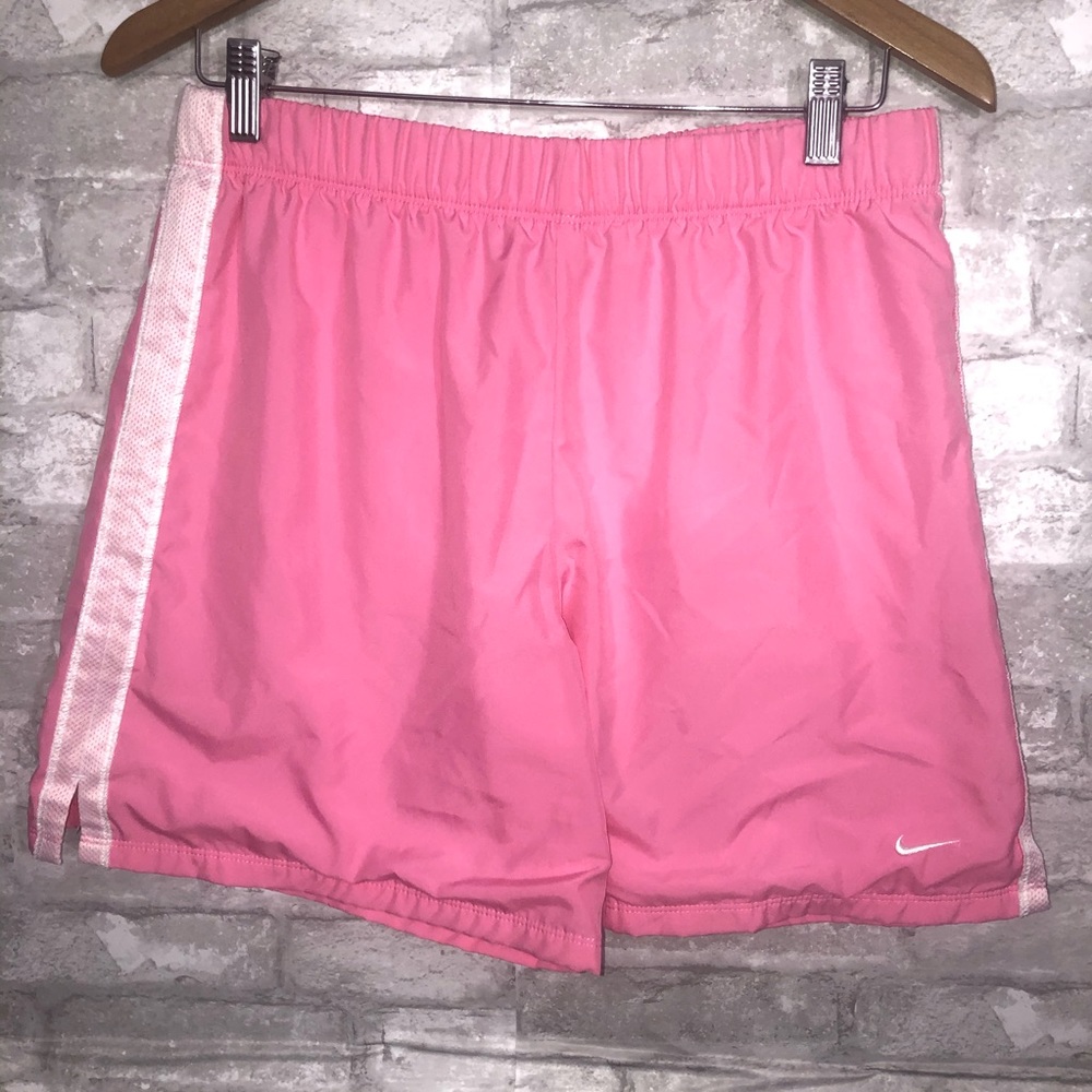 Pink Nike shorts size M